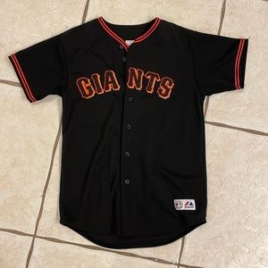 San Francisco Giants Jersey Black with Orange size Small